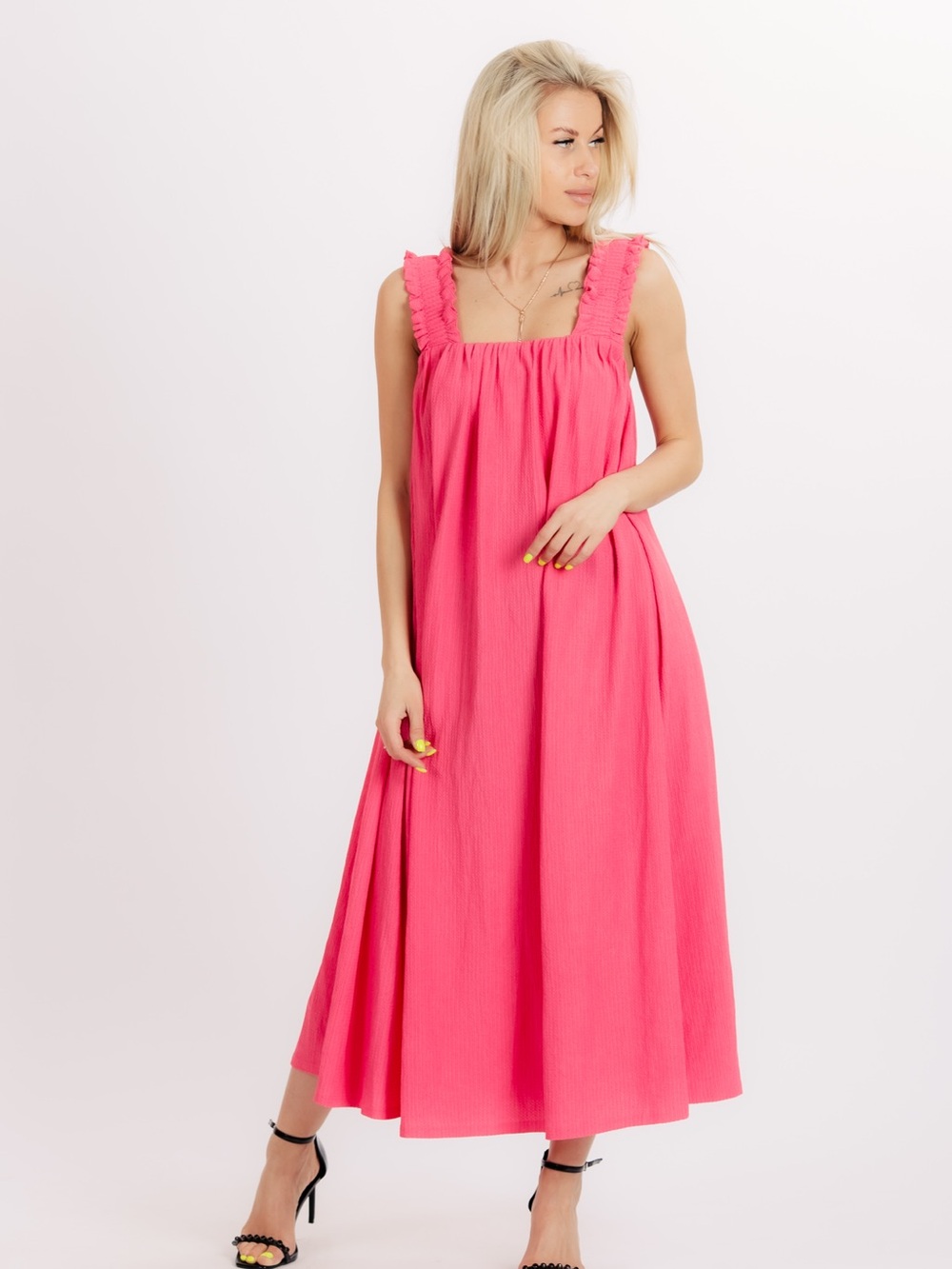 Pink Sleeveless Maxi Dress - Stylish Summer Dress